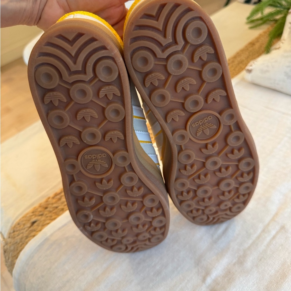 adidas Gazelle Sneakers in Cream, Yellow & Brown - Picture 5 of 7